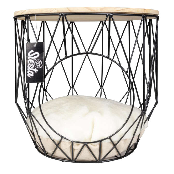 DUVO+ runder Metallkorb mit Tischplatte